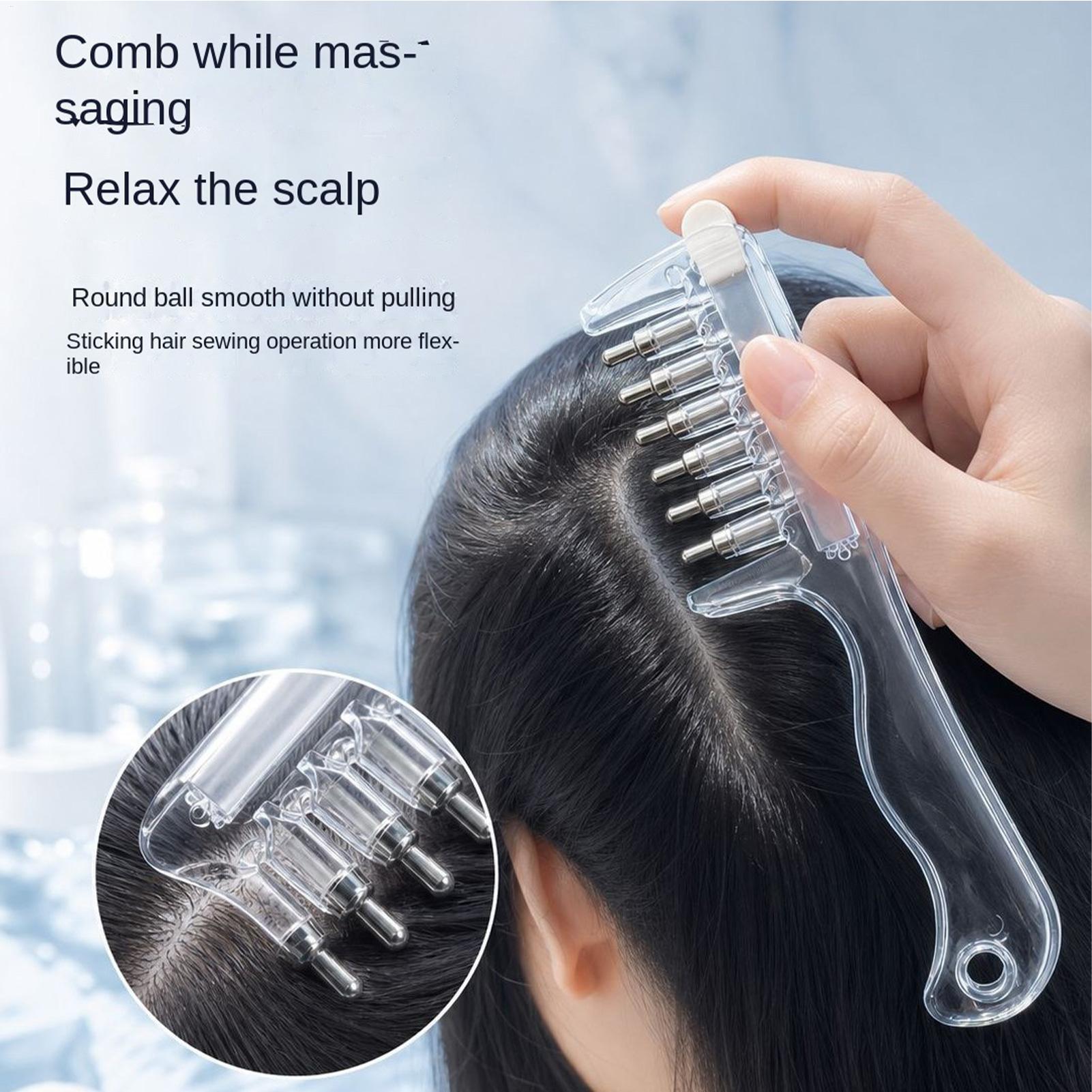 Hair Care Lotion - 1PC Portable Transparent Hair Root Comb
