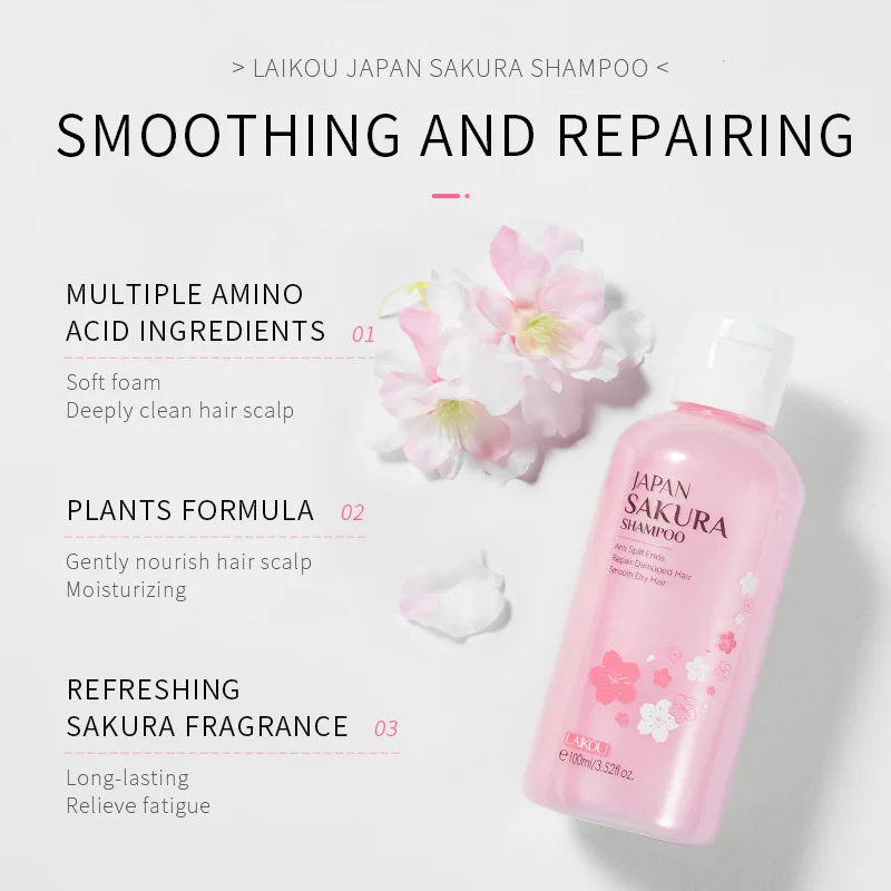 LAIKOU Japan Sakura  Shampoo R - огляд і ціна Hair Care Dandruff